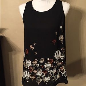 Apt 9  black hot air balloon top size large